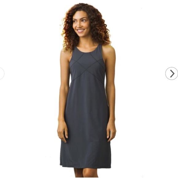 Prana Barton Gray Performance Racer Back Dress - Picture 2 of 9